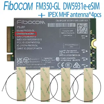 Модуль FM350-GL DW5931e e-SIM 5G M.2 Для ноутбука Dell Latitude 5531 9330 3571 Intel 5G Модем FM350 DW5931E ESIM