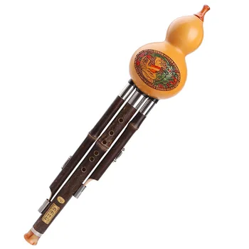 Тыквенная Флейта Хулуси из натуральной Тыквы и Бамбука Flauta Hulusi C/bB Key Профессиональная Съемная Флейта Музыкальный Инструмент Хулуси