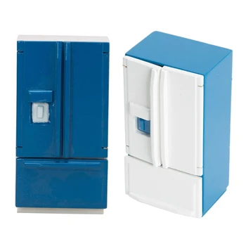Мини-холодильник с двойной дверью для девочек, притворяющийся для игр, детская вечеринка, притворяющийся для игр, лучший подарок для дропшиппинга