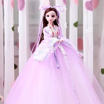 Новая Мода 50 см Куклы Bjd Красивое Свадебное платье Кукла Принцесса 9 суставов подвижный Набор Кукол для Свадебной вечеринки Подарки Для девочек Игрушки
