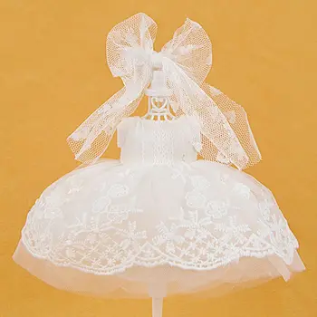 17 см Кукольная Одежда, Винтажное Кружевное Свадебное платье Принцессы, Фантазийное кукольное праздничное платье для 1/8 Bjd Кукол, Аксессуары для наряжания Детских игрушек