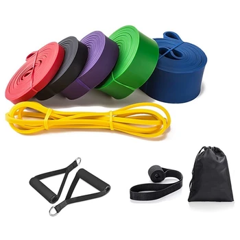 Эластичные Бандажи для фитнеса с сопротивлением, набор вспомогательных Бандажей для тела