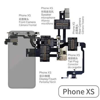 Тестовый кабель QIANLI iBridge для телефона 6-XSMAX Проверка неисправностей материнской платы Сенсорный дисплей Задняя Заглушка Камеры Заднего вида Тестирование порта зарядки