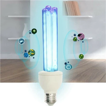 E27 Ультрафиолетовая лампа для ультрафиолетового излучения Лампа для дезинфекции Бактерицидная лампа Лампа 15 Вт Озоновая УФ-лампа 220 В